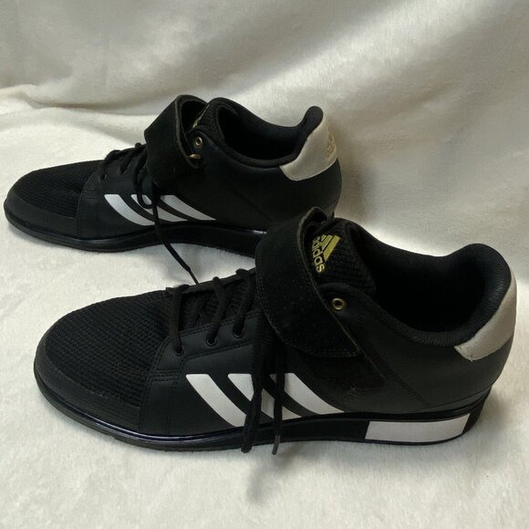 Adidas Power Perfect 3 Black Gold Weightlifting Men’s Size 13.5 - Picture 4 of 8